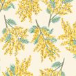 Cath Kidston Mimosa Flower Citrine Roller Blind